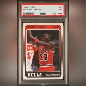 1988-89 Fleer - Michael Jordan #17 PSA 7